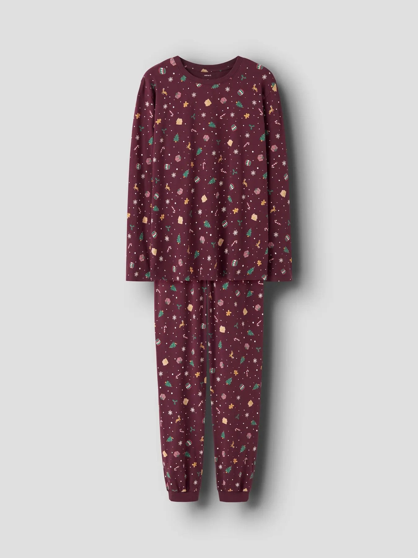 Pre-Order | NANVISMAS LS NIGHTSET- Burgundy