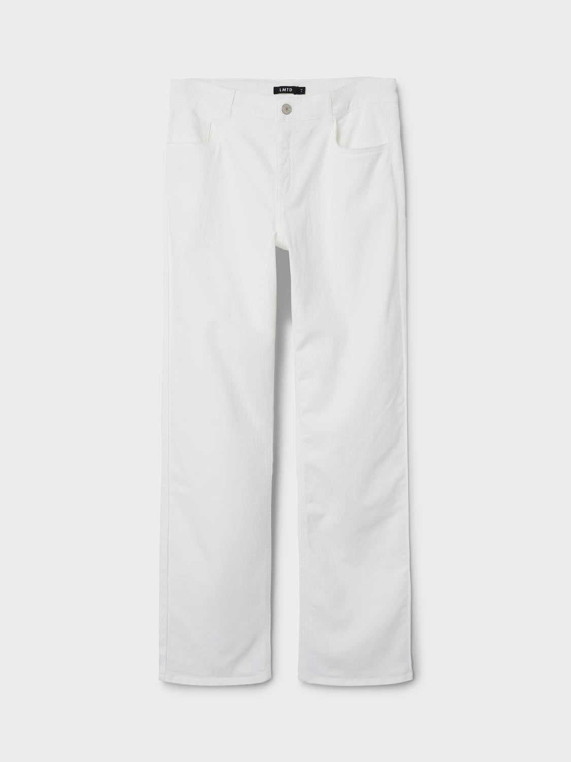 NLMTAZZA Trousers - Bright White