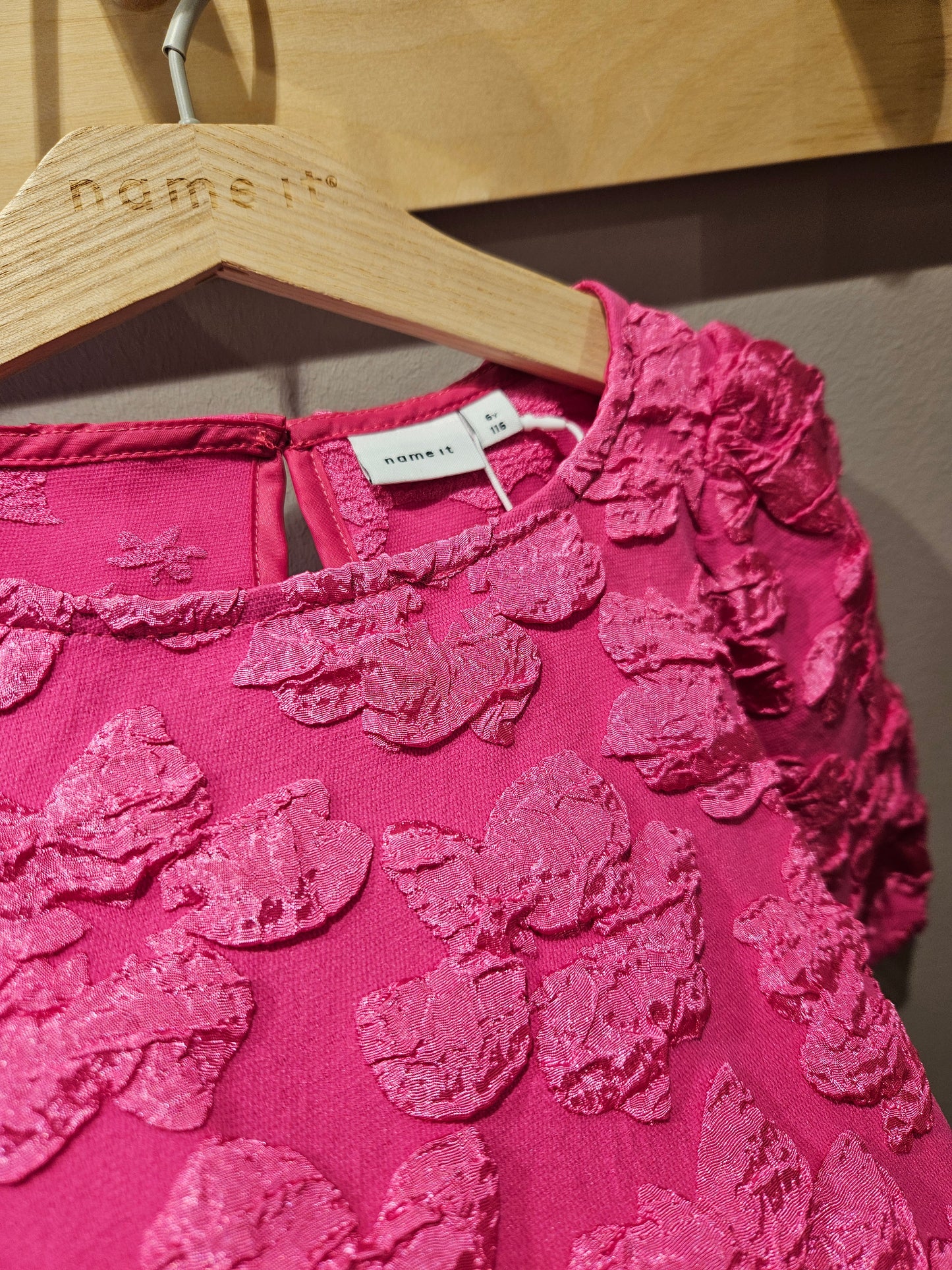 NKFROWER Short Dress - Raspberry Rose